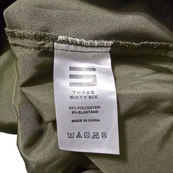 Three Sixty Six Quick Dry Light Weight Golf Pants In Olive Green Sz 16 - Picture 8 of 9